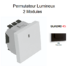 Permutateur Lumineux 2 modules Quadro 45052SPM Noir MAT
