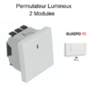 Permutateur Lumineux 2 modules Quadro 45052SBR Blanc