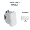Permutateur 1 module Quadro 45050SBM Blanc MAT