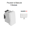 Poussoir à bascule 1 module Quadro 45161SBR Blanc