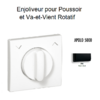 Enjoliveurpoussoir et va-et-vient rotatif APOLO5000 50761TPM Noir MAT