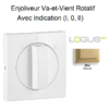 Enjoliveur pour Va-et-vient rotatif avec indication I,0,II Logus 90760 TDU Doré