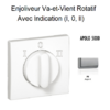 Enjoliveur pour Va-et-vient rotatif avec indication I,0,II Apolo 50760 TPR Argent