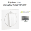 Enjoliveur pour Interrupteur rotatif Logus 90762TAL Alumine
