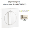 Enjoliveur pour Interrupteur rotatif Logus 90762TMF Ivoire