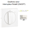 Enjoliveur pour Interrupteur rotatif Logus 90762TBR Blanc