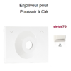 Enjoliveur pour poussoir à clé Sirius70351TBR Blanc