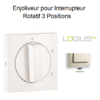 Enjoliveur pour Interrupteur rotatif 3 positions Logus 90765TMF Ivoire