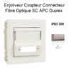 Enjoliveur Coupleur Connecteur fibre optique SC APC Duplex Apolo 50448SPL Platine