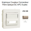 Enjoliveur Coupleur Connecteur fibre optique SC APC Duplex Apolo 50448SCH Champagne