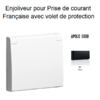 Enjoliveur pour prise de courant Française avec volet de protection APOLO5000 50654TPT