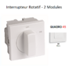 Interrupteur Rotatif - 2 Modules Quadro 45302SBR