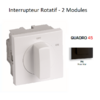Interrupteur Rotatif - 2 Modules Quadro 45302SPM