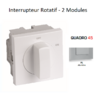 Interrupteur Rotatif - 2 Modules Quadro 45302SAL