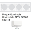 Plaque Quadruple Horizontale APOLO5000 50941TBM BLANC