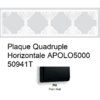 Plaque Quadruple Horizontale APOLO5000 50941TPM NOIR MAT