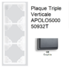 Plaque triple Verticale APOLO5000 50932TGR GRAPHITE