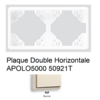 Plaque Double Horizontale APOLO5000 50921TMF IVOIRE