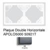 Plaque Double Horizontale APOLO5000 50921TGR GRAPHITE