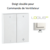 Doigt double pour commande ventillateurs LOGUS 90616TBR