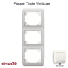 Plaque triple verticale 70932TBB