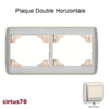 Plaque double horizontale 70921TMI