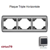 Plaque triple horizontale 70931TAI