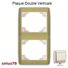 Plaque double verticale 70922TBO