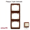 Plaque triple verticale 70932TMC