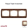 Plaque triple horizontale 70931TMC