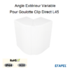Angle extérieur variable pour goulottes L45 1126 1136 1146