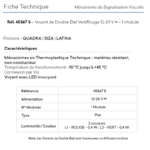 Voyant 45367 Fiche technique