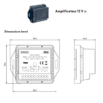 Amplificateur 75033 Dimensions