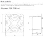 Haut parleur 75141 75142 Dimensions
