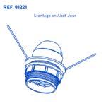 Douille abat-jour E27 81221 montage