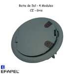 Boite de sol 4 modules 83002C-Gris