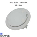 Boite de sol 4 modules 83002C-Blanc