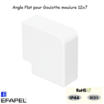 Angle plat pour goulotte série 10 Moulures 12x7 10013ABR