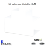 Dérivation pour goulotte série 13 40x40 13021