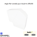 angle plat variable pour goulottes L45 11033