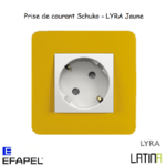 Prise de courant Schuko LATINA LYRA Jaune TAM