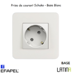 Prise de courant schuko LATINA Base Blanc
