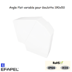 angle plat variable pour goulottes L45 11043