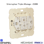 Mécanisme interrupteur triple mec 21088