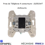 Mécanisme Prise de téléphone 4 conducteurs mec 21252SAT