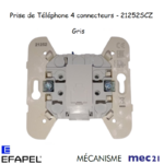 Mécanisme Prise de téléphone 4 conducteurs mec 21252SCZ