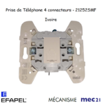 Mécanisme Prise de téléphone 4 conducteurs mec 21252SMF