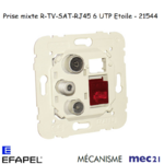 Mécanisme prise R TV SAT RJ45 étoile mec 21544