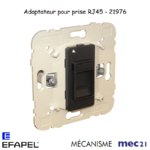 Adaptateur pour Prise Informatique RJ45 mec 21976