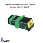 Coupleur de Connecteur Fibre optique Simplex SC APC 82210